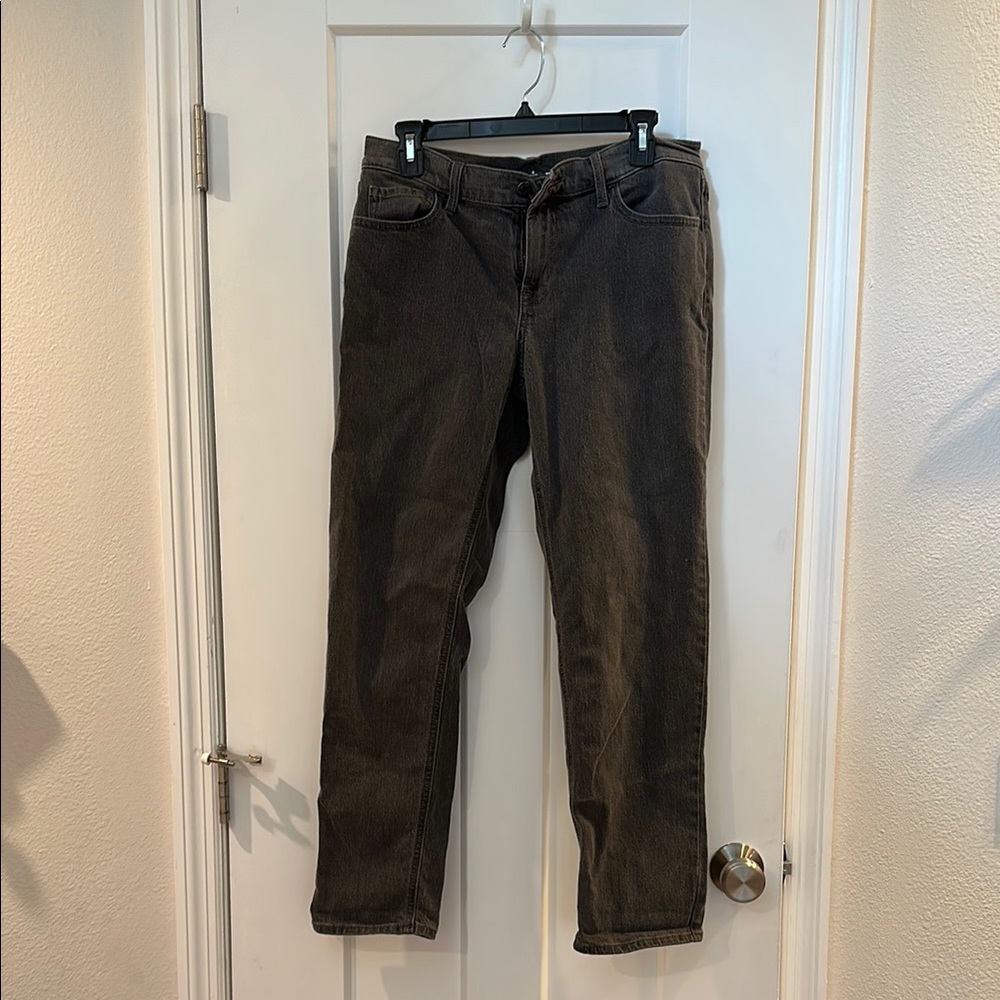 Old Navy Gray Straight-Leg Jeans